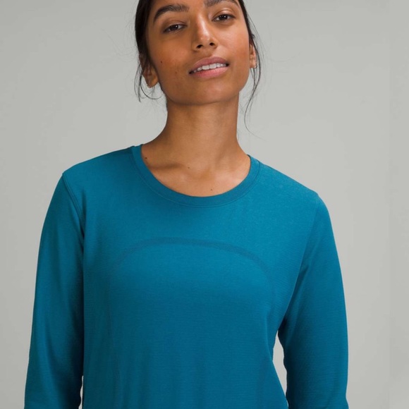 LULULEMON / Swiftly Breathe Long Sleeve - Capri / Capture Blue / NWT! - Picture 4 of 8